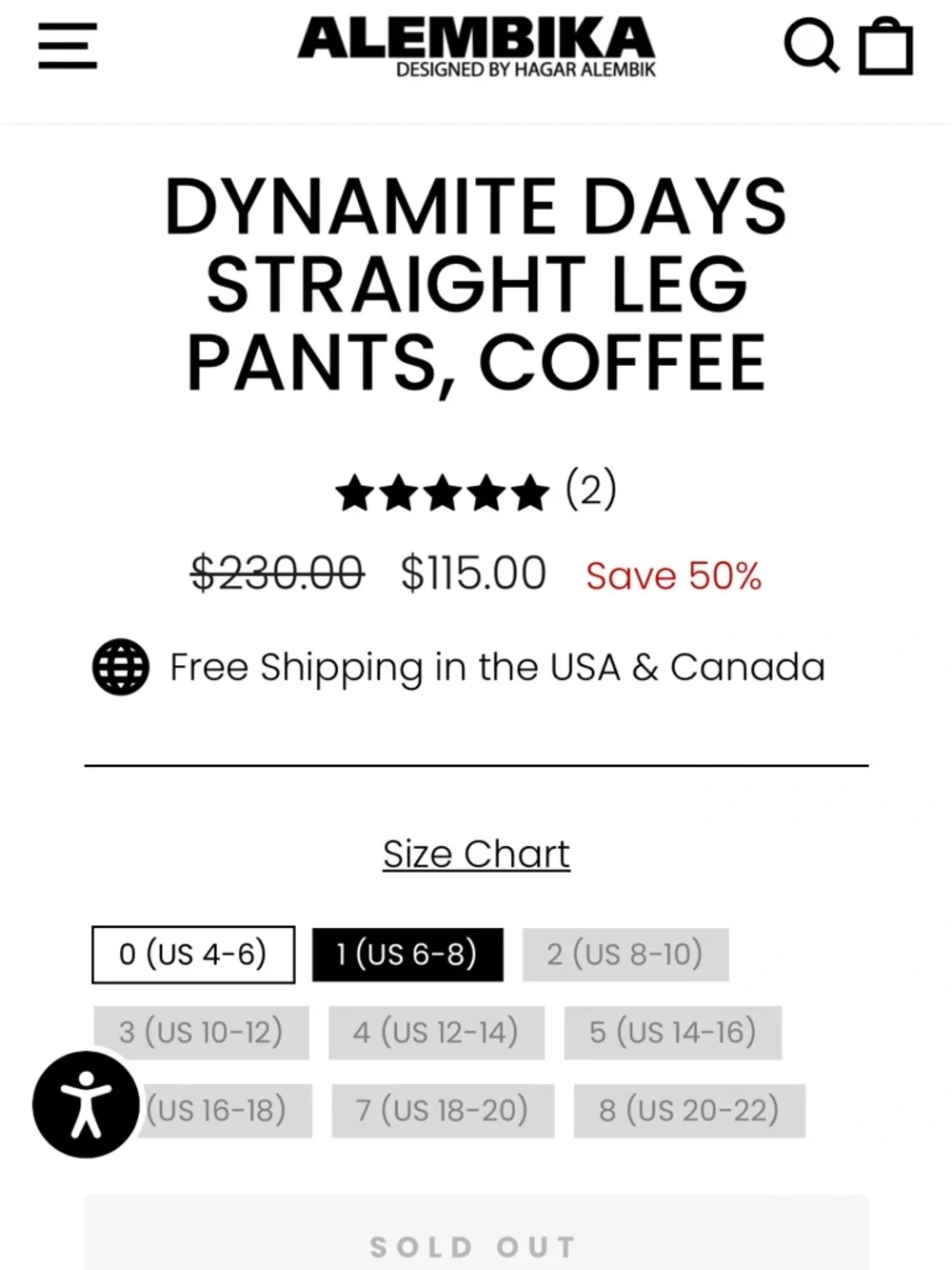 NWT Alembika Dynamite Days Cropped Wide Leg Pants Black Brown Size 1 | US 6-8 - Picture 10 of 12